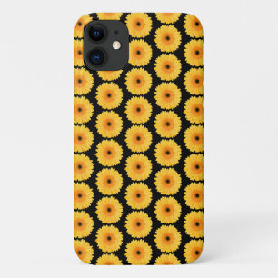 Capa Para iPhone 11 Bonito Pink Gerbera Daisy Pattern