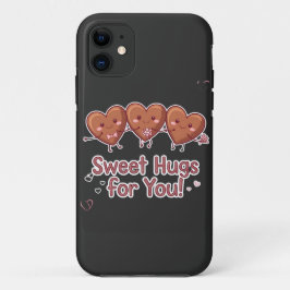 Capa Para iPhone 11 Bonitos abraços para você - Camisa-T do dia do Nam