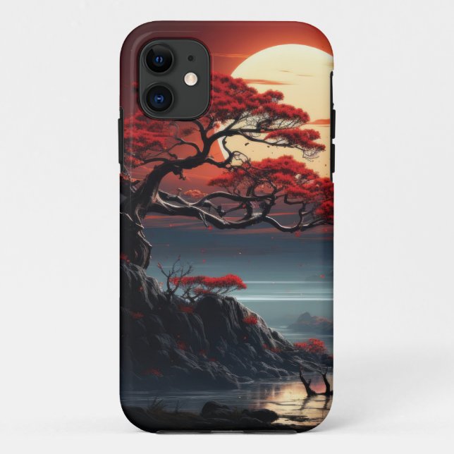 Capa Para iPhone 11 Bonsai Tree (Verso)