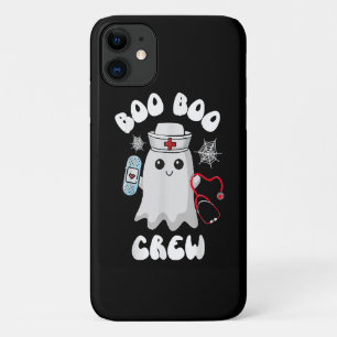 Capa Para iPhone 11 Boo Boo Crew Nurse Ghost Dia de as Bruxas engraçad