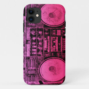 Capa Para iPhone 11 Boombox cor-de-rosa