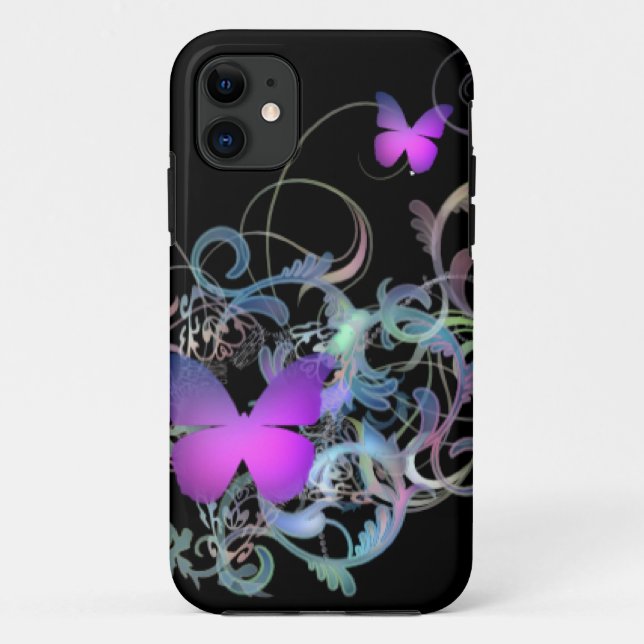 Capa Para iPhone 11 Borboleta (Verso)