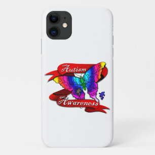 Capa Para iPhone 11 Borboleta de Sensibilização Autismo