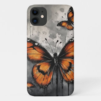 Capa Para iPhone 11 Borboleta Elegante
