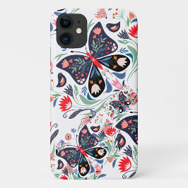 Capa Para iPhone 11 Borboleta Floral