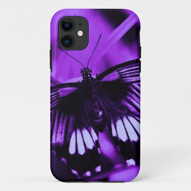 Capa Para iPhone 11 Borboleta lindo (Verso)