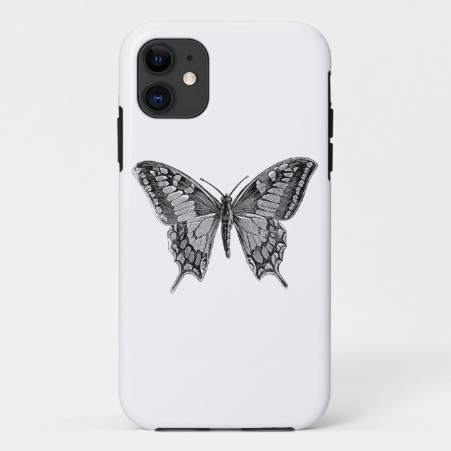 Capa Para iPhone 11 borboleta natureza animal (Verso)