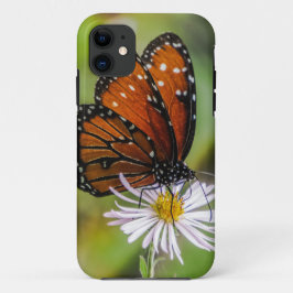 Capa Para iPhone 11 Borboleta rainha na flor