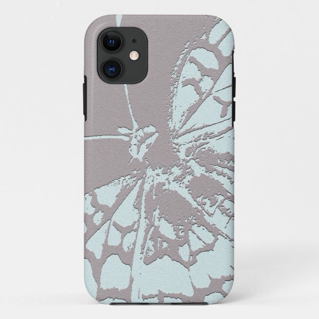 Capa Para iPhone 11 Borboleta sereno (Verso)