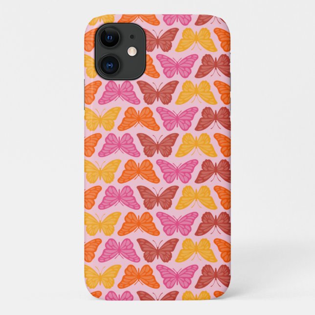 Capa Para iPhone 11 Borboletas (Verso)