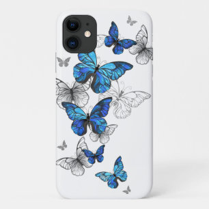 Capa Para iPhone 11 Borboletas Azuis Morpho
