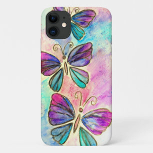 Capa Para iPhone 11 Borboletas Coloridas Bonitas