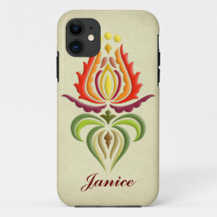 Capa Para iPhone 11 Bordado do Rico Mantle - Arte Folk Húngara