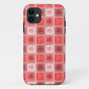 Capa Para iPhone 11 Bordo canadense vermelho