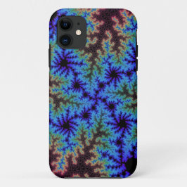 Capa Para iPhone 11 Borgonha e Blue Speckle