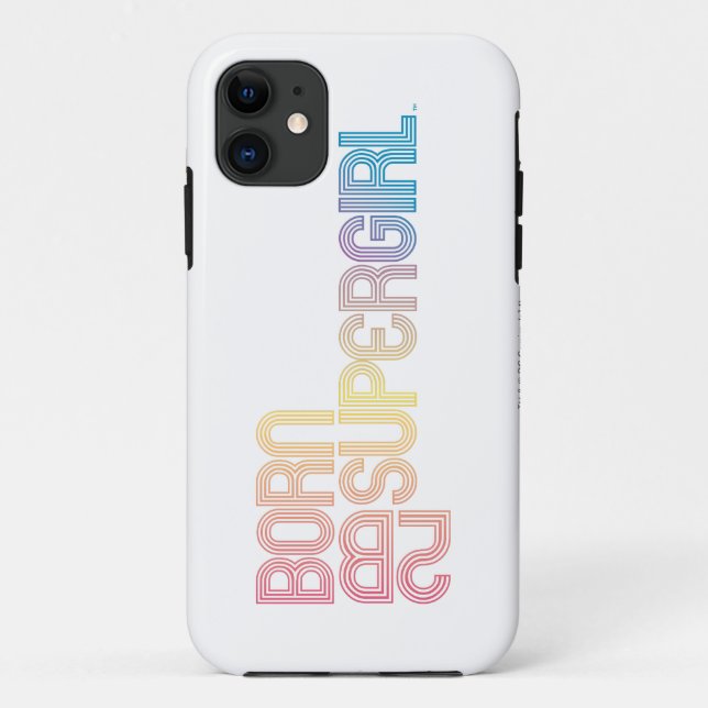 Capa Para iPhone 11 Born to Be Supergirl (Verso)