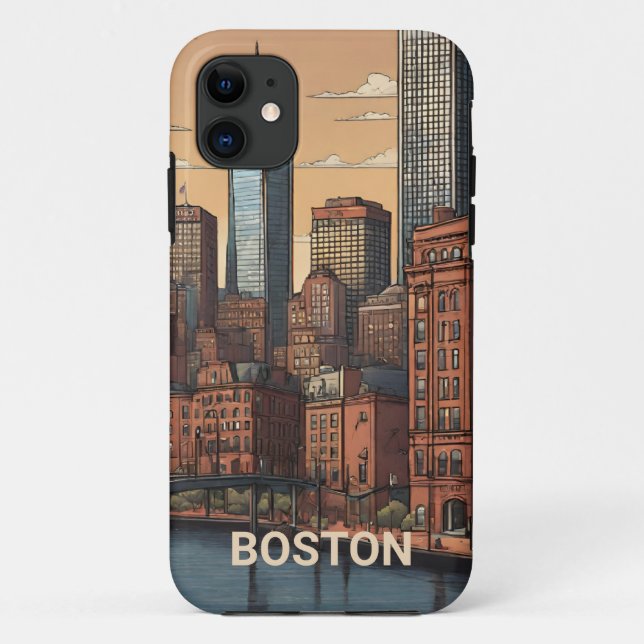Capa Para iPhone 11 Boston Traveler Uma Ideia De Presente Deliciosa (Verso)