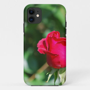 Capa Para iPhone 11 Botão da rosa vermelha