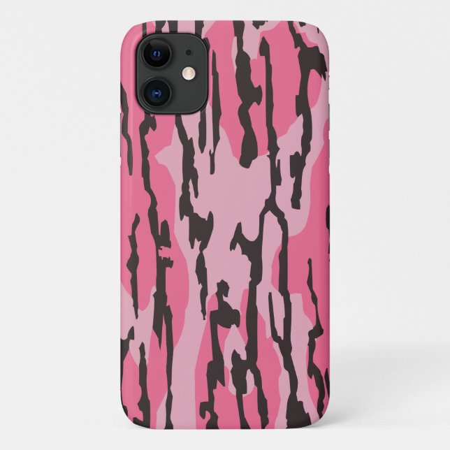 Capa Para iPhone 11 Bottomland camo rosa bottomland Camo (Verso)