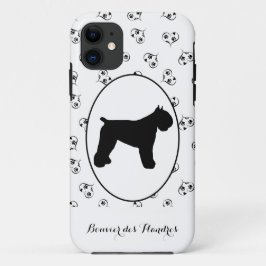 Capa Para iPhone 11 Bouvier des Flandres Silhouette