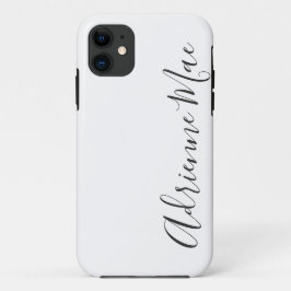 Capa Para iPhone 11 Branco e carvão personalizados