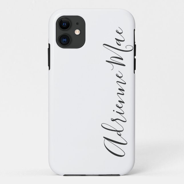 Capa Para iPhone 11 Branco e carvão personalizados (Verso)