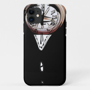 Capa Para iPhone 11 Branco surreal de derretimento do preto da arte