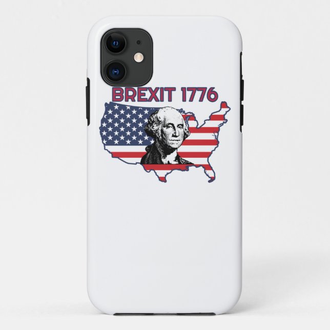 Capa Para iPhone 11 Brexit 1776 4 de julho Dia da Independência (Verso)