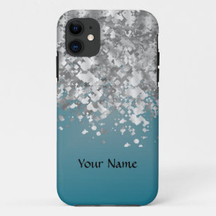 Capa Para iPhone 11 Brilho do azul e do falso da cerceta