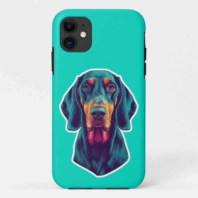Capa Para iPhone 11 Brilho Leal – Arte Pop Vibrante do Bluetick Coonho (Verso)
