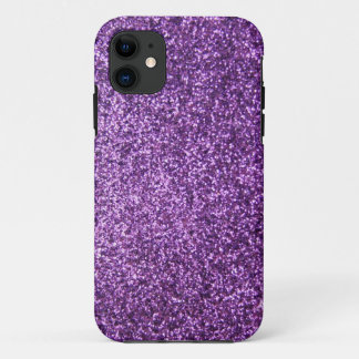 Capa Para iPhone 11 Brilho roxo do falso