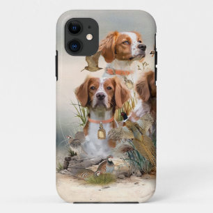 Capa Para iPhone 11 Brittany Spaniel, Paixão por Aves