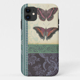 Capa Para iPhone 11 Brocade de borboleta decorativa do Vision Studio