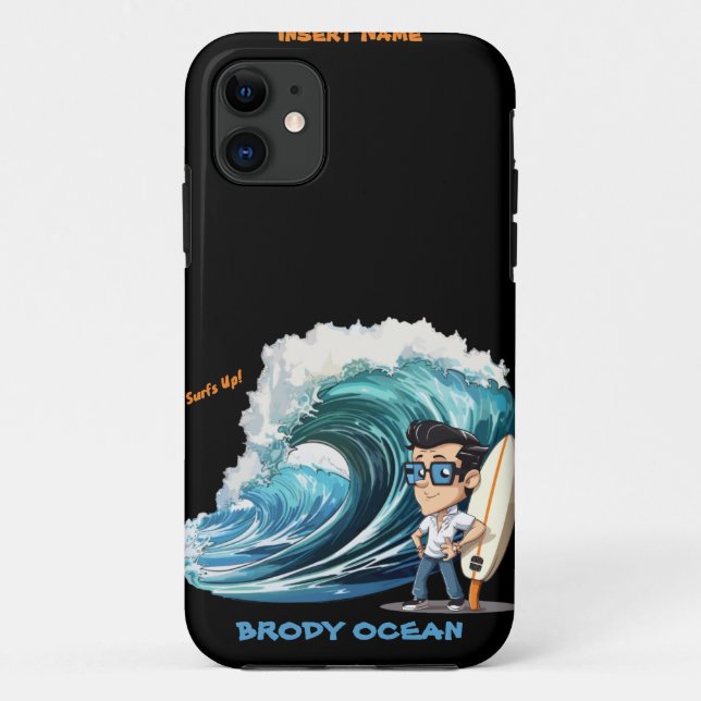 Capa Para iPhone 11 Brody Ocean Wavecrest (Verso)