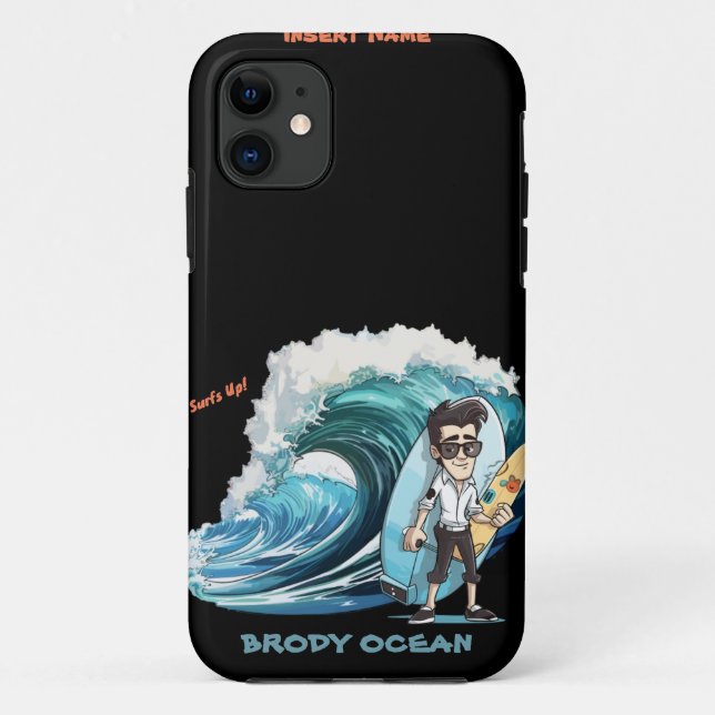 Capa Para iPhone 11 Brody Ocean Wavecrest (Verso)