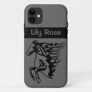 Capa Para iPhone 11 Bronco Stallion Magnetic Metal Lineart