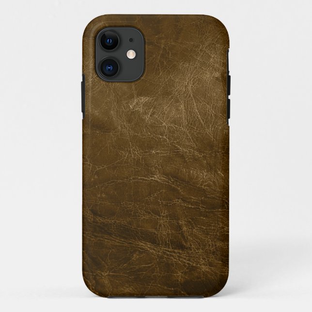 Capa Para iPhone 11 Brown Leather (Verso)