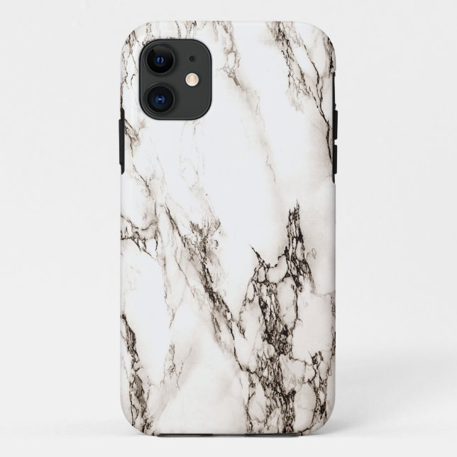 Capa Para iPhone 11 Brown Marble (Verso)