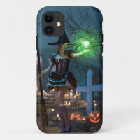 Bruxa de Halloween na Floresta