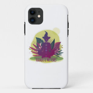 Capa Para iPhone 11 Bruxas do Halloween Yoga Namaste