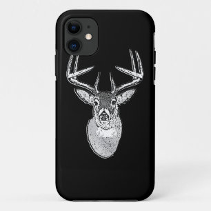 Capa Para iPhone 11 Buck no veado preto-branco-preto