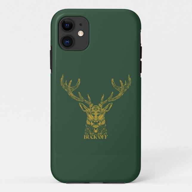 Capa Para iPhone 11 Buck Off Wild Deer (Verso)