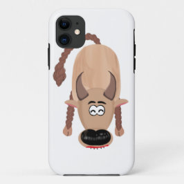 Capa Para iPhone 11 Buffalo feito de madeira.