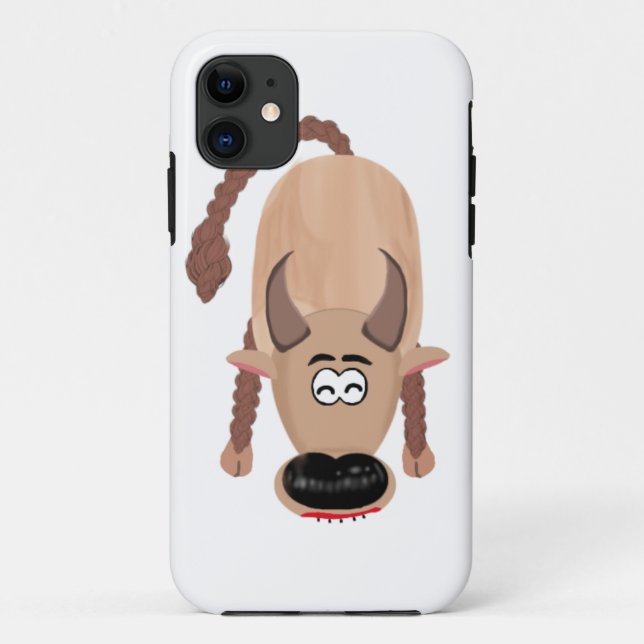 Capa Para iPhone 11 Buffalo feito de madeira. (Verso)