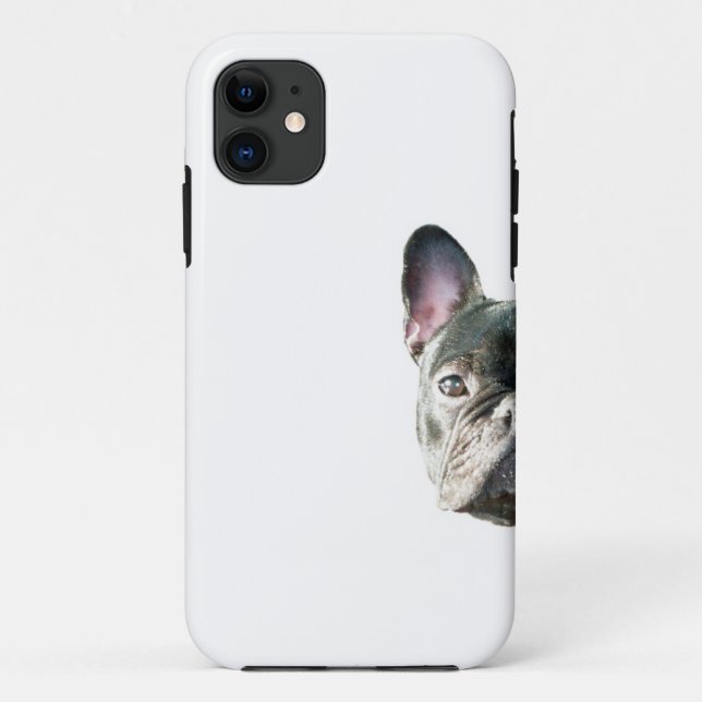 Capa Para iPhone 11 Buldogue francês "que espreita" o caso do (Verso)