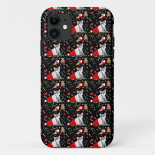 Capa Para iPhone 11 Bulldog Francês Puppia no Padrão de Chapéu dos Pap