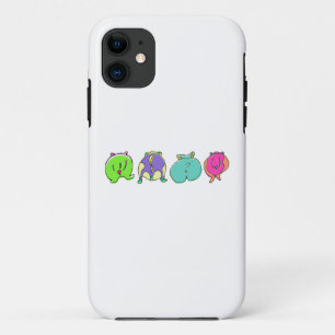 Capa Para iPhone 11 Bumbuns Coloridos de Hamster