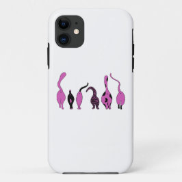Capa Para iPhone 11 Bumbuns de Gato Roxo