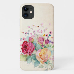 Capa Para iPhone 11 Buquê Colorida de Rosas de Arte