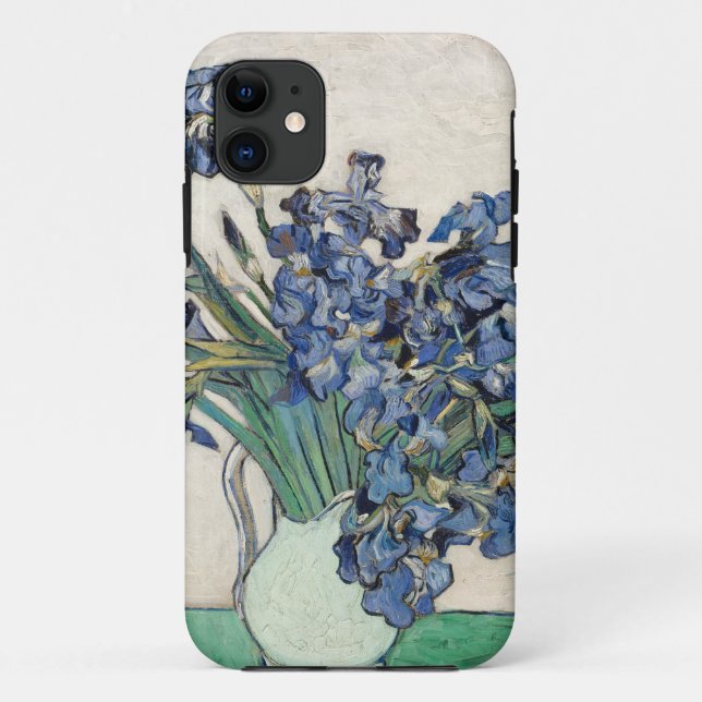 Capa Para iPhone 11 Buquê de Van Gogh das íris (Verso)